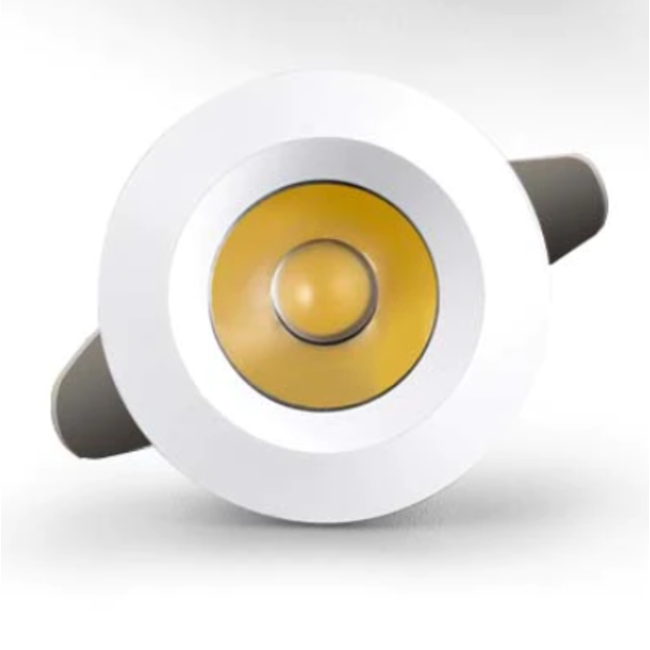 Kleine inbouwspot LED 1W zaagmaat IP44 20mm wit, grijs of zwart