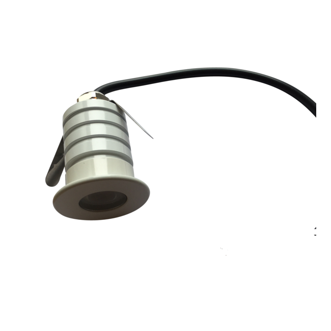 Mini LED inbouwspot 12V of 24V wit 3W IP67