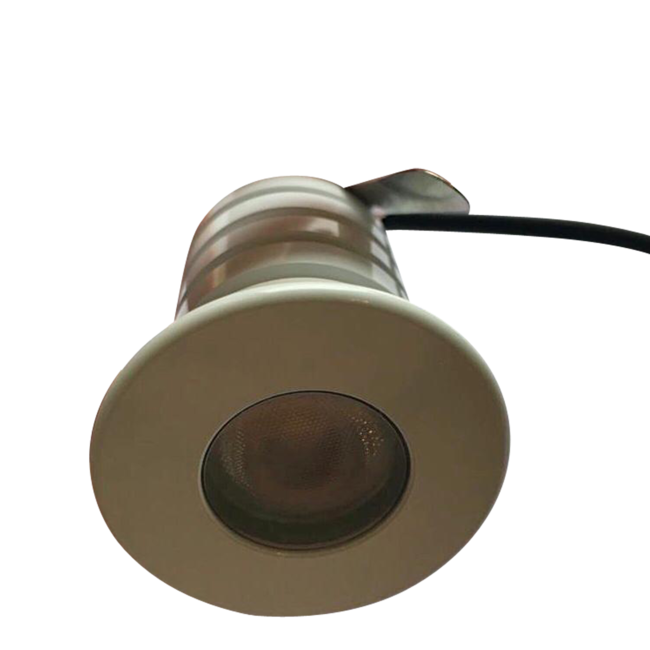 Spot LED encastrable petit diamètre 12V ou 24V 3W IP67 blanc