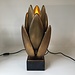 Tafellamp bloem messing 51,5cm hoog