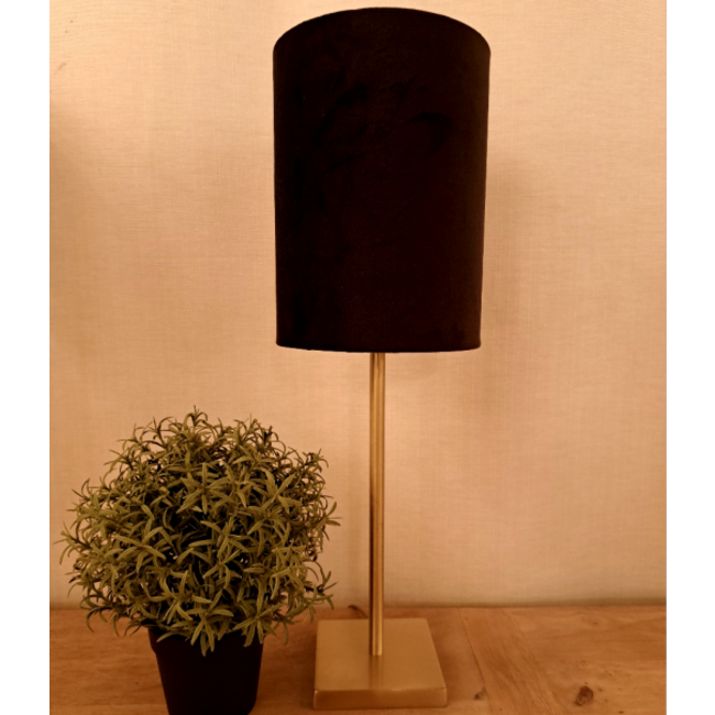 Goudkleurige tafellamp 30cm hoog