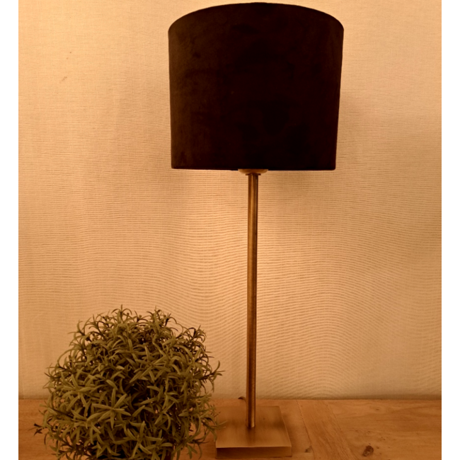 Tafellamp fluweel 40cm hoog
