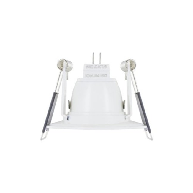 GU10 inbouwspot ip65 brandvertragend 65mm zwart, wit, grijs