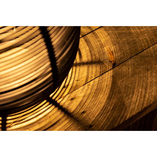 Tuinlamp zonne energie 41cm hoog beige of zwart