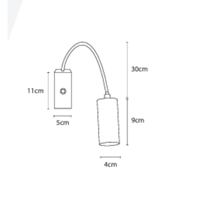 Applique liseuse bronze orientable 1xG4