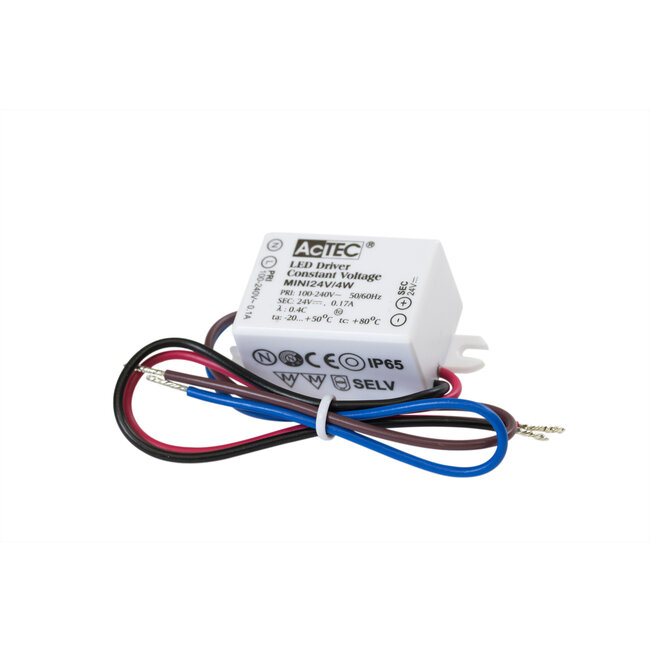 Driver constant voltage IP65  24V  4W voor FEL-059 (1x90, 2x90)