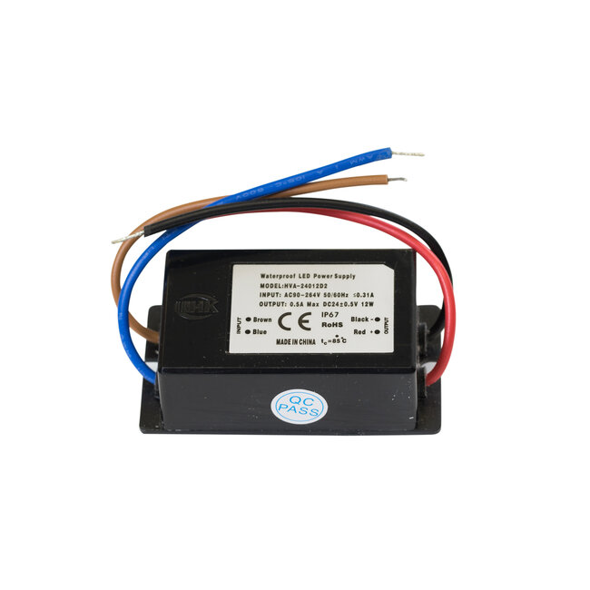 Driver constant voltage IP67  24V  12W voor FEL-059 (360°)