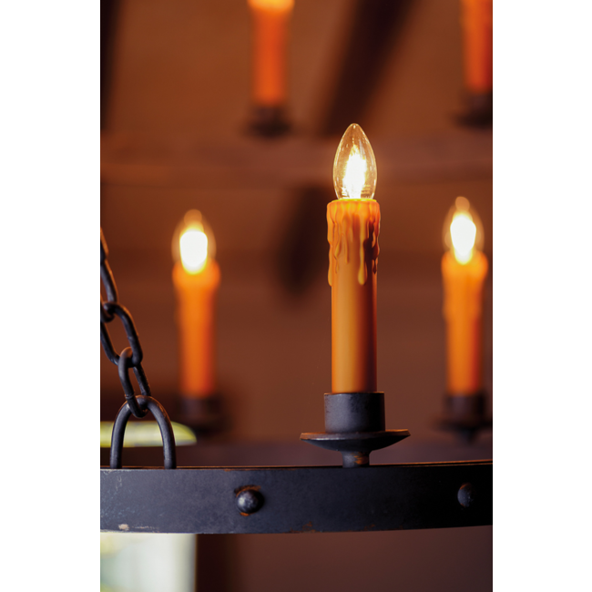 Middeleeuwse lamp staal diameter 60cm + 120cm