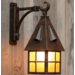 Lanterne façade fer forgé patine rustique