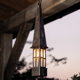 Hanglamp smeedijzer lantaarn kasteel Hanglamp smeedijzer lantaarn kasteel