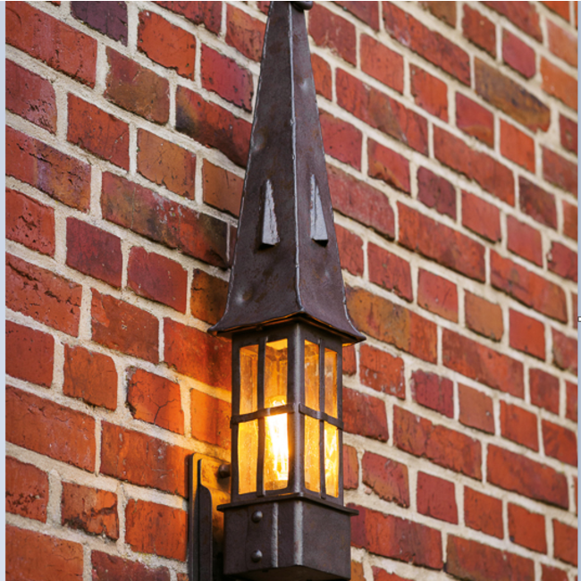 Kasteel wandlamp smeedijzer lantaarn