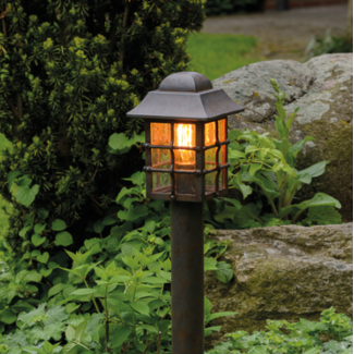 Borne de jardin fer forgé lanterne hauteur 1m Borne de jardin fer forgé lanterne hauteur 1m
