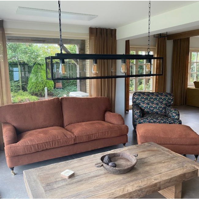 Luminaire suspendu rustique bronze, nickel, chrome