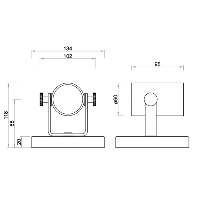 Rampe 3 spots fer forgé 3x GU10 394mm long