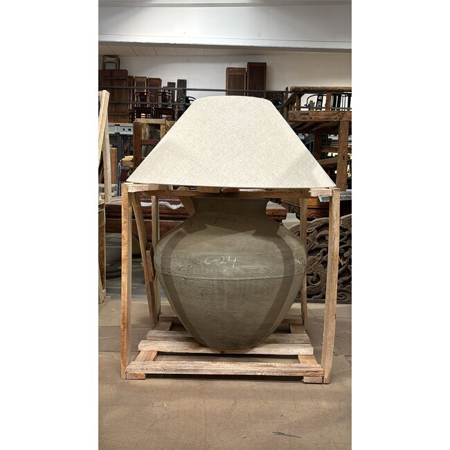 Keramieklamp 5101E-5101C-24 + lampenkap New Natural Linen - 75/27/29