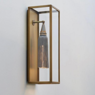 Applique laiton verre exclusive hauteur 54,5cm