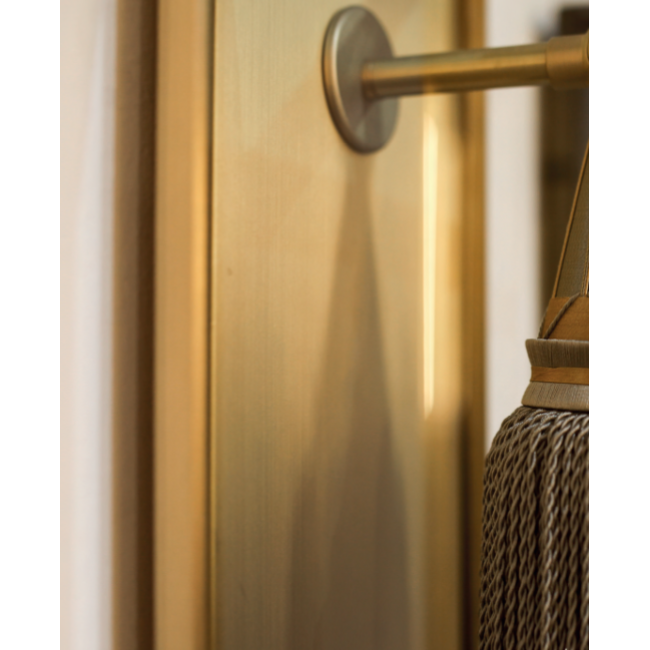 Wandlamp messing glas exclusief 54,5cm hoog