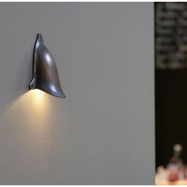 Sierlijke wandlamp brons voor buiten 5W LED IP65