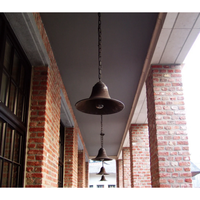 Suspension cloche rustique chic bronze