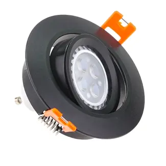 Inbouwspot 90mm GU10 zwart