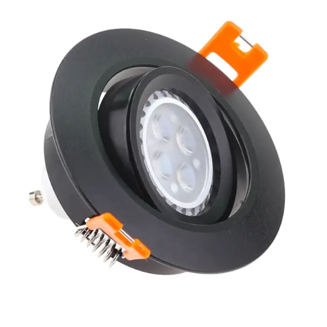 Inbouwspot 90mm GU10 zwart