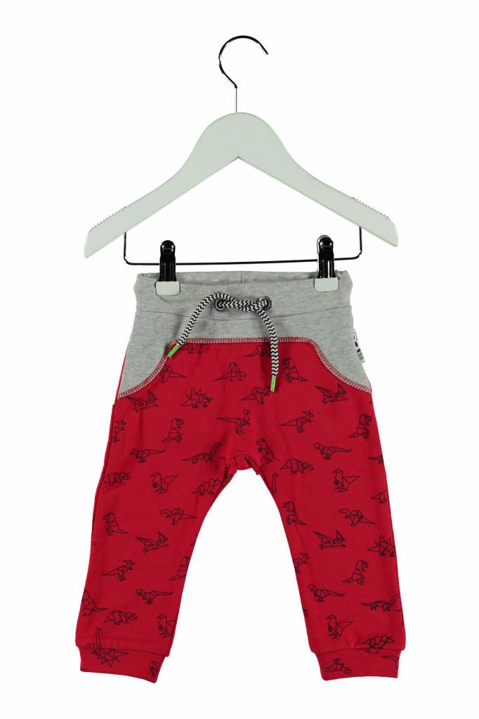 B.Nosy B.Nosy broek mini with contrast top part parrot