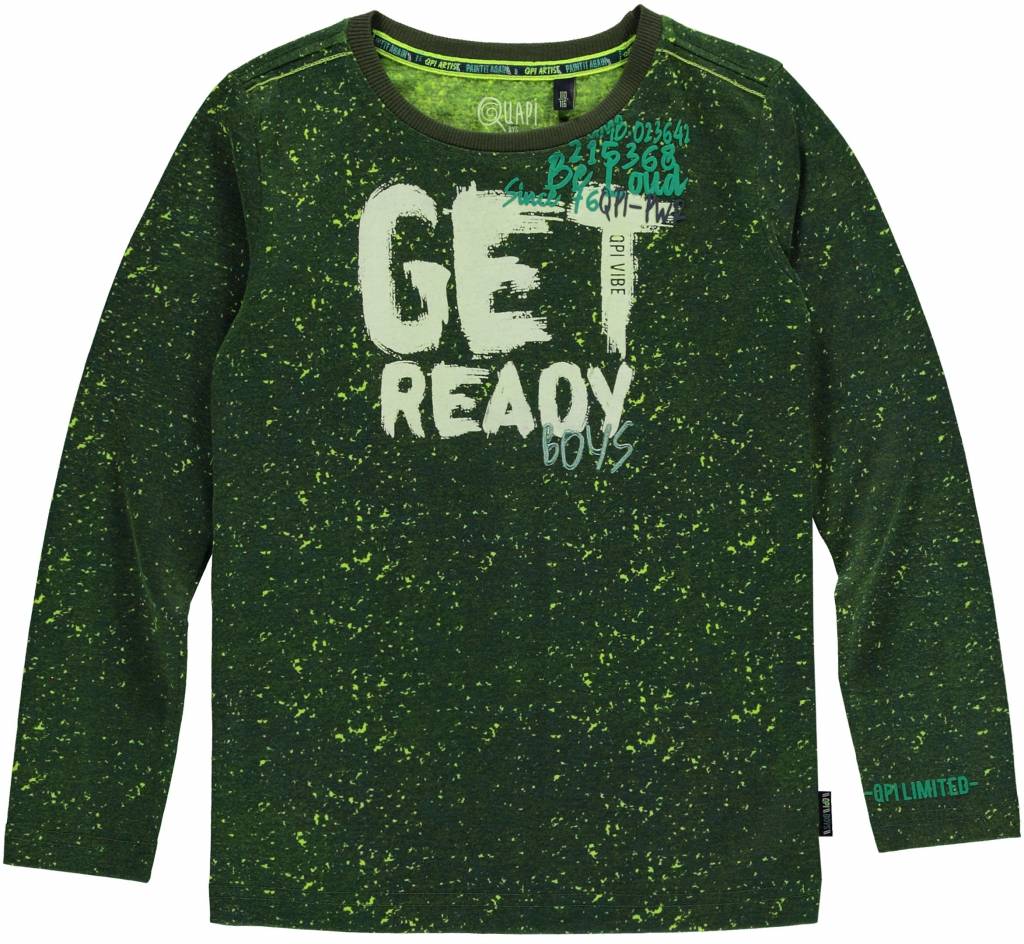 Quapi Quapi longsleeve Leonard dark green camou