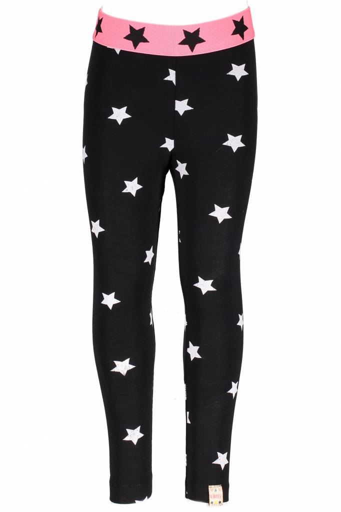 B.Nosy B.Nosy legging ao printed star black marshmallow
