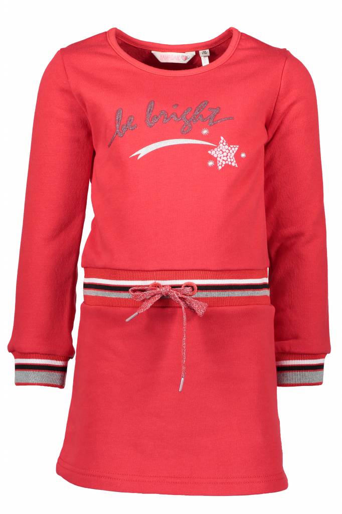 Bampidano Bampidano jurkje sweat dress red