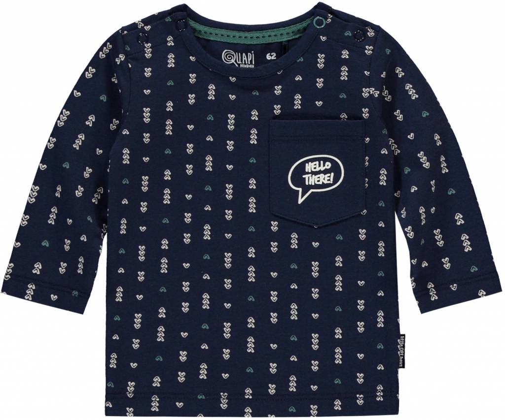 Quapi Quapi longsleeve Zacharias dark blue arrow