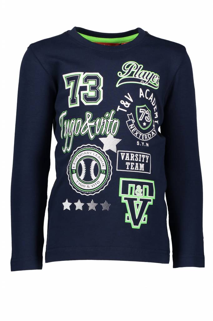 TYGO&vito TYGO&vito longsleeve varsity navy