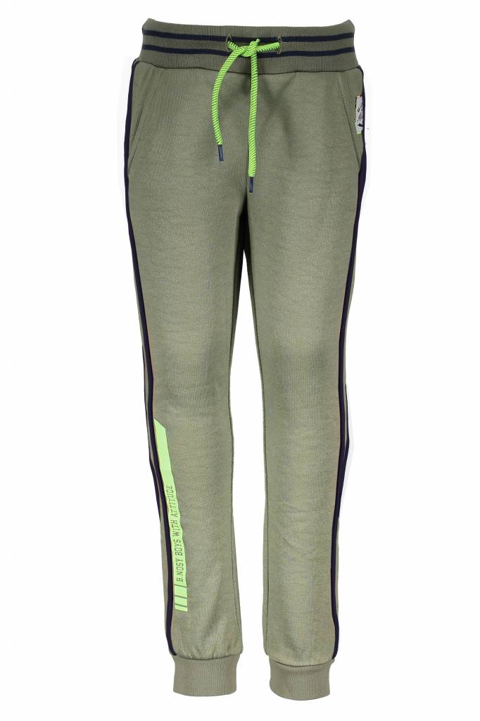 B.Nosy B.Nosy broek with piping on the side fern green