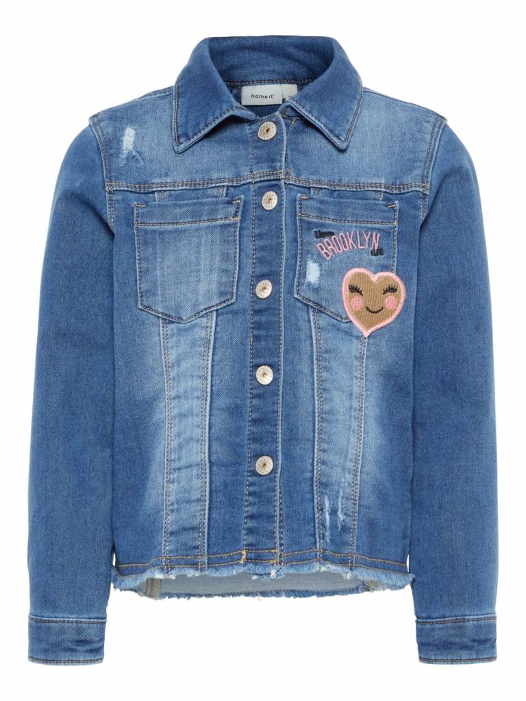 Name It Name It spijkerjasje Badea medium blue denim