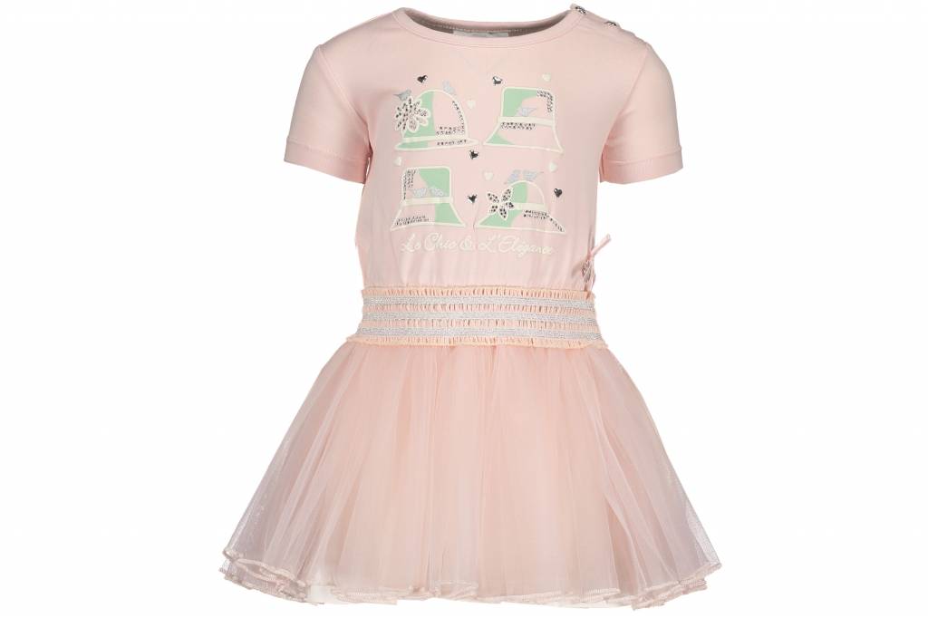 Le Chic Le Chic jurkje petticoat dress powder blush