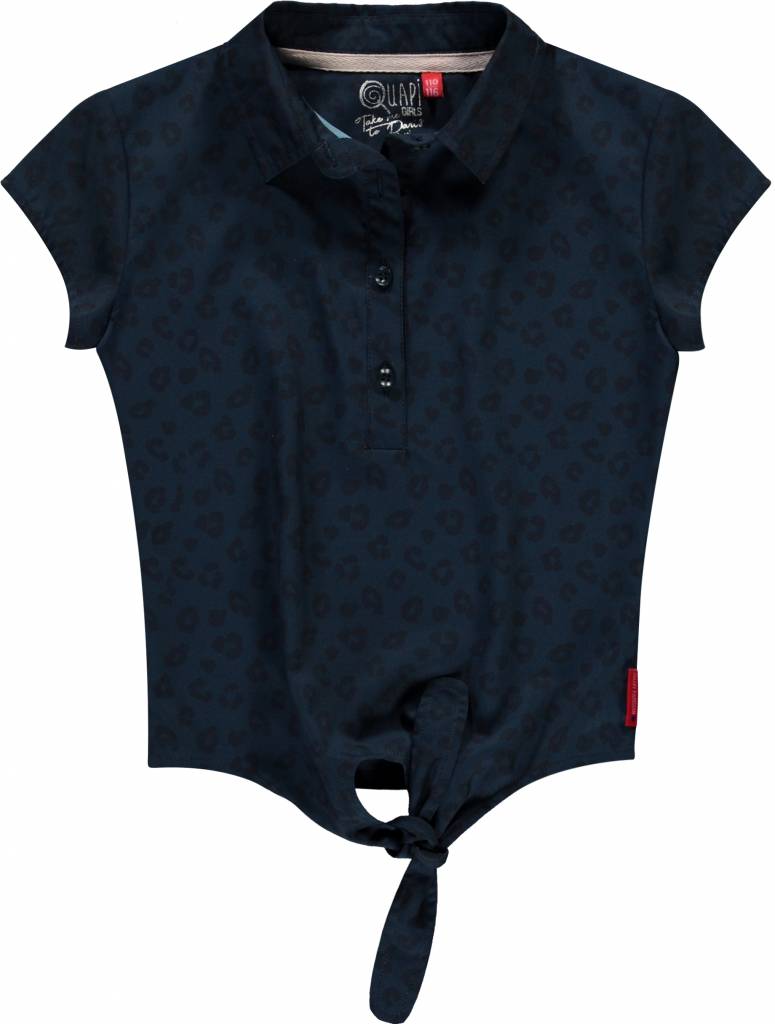 Quapi Quapi blouse Sita navy leopard