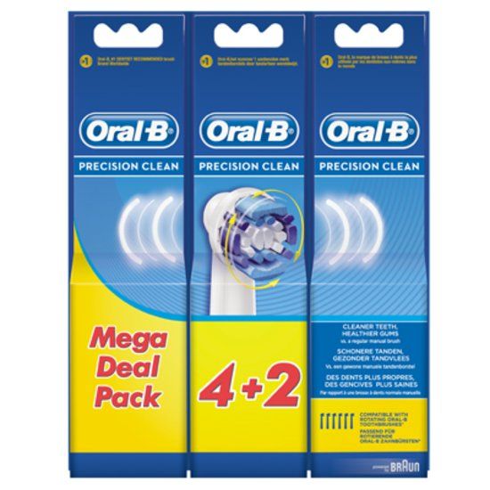 Oral B Precision Clean 6 Opzetborstels oral kopen in de aanbieding Oral B Precision Clean 6 Opzetborstels oral kopen in de aanbieding