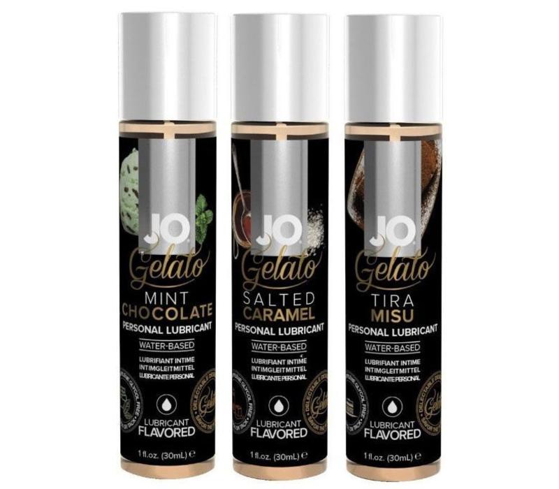 Gelato Trio - Mint Chocolate, Salted Caramel en Tiramisu - glijmiddel op waterbasis 3x30ml