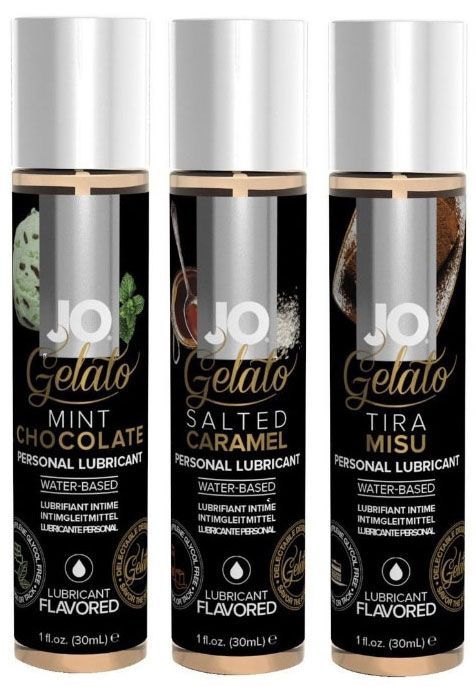 Jo Gelato Trio Mint Chocolate Salted Caramel En Tiramisu Glijmiddel Op Waterbasis 3X30Ml jo kopen in de aanbieding Jo Gelato Trio Mint Chocolate Salted Caramel En Tiramisu Glijmiddel Op Waterbasis 3X30Ml jo kopen in de aanbieding