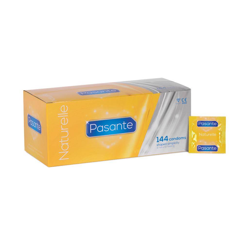 Pasante Naturelle Condooms Met Ruimere Top 144 stuks (grootverpakking) afbeelding