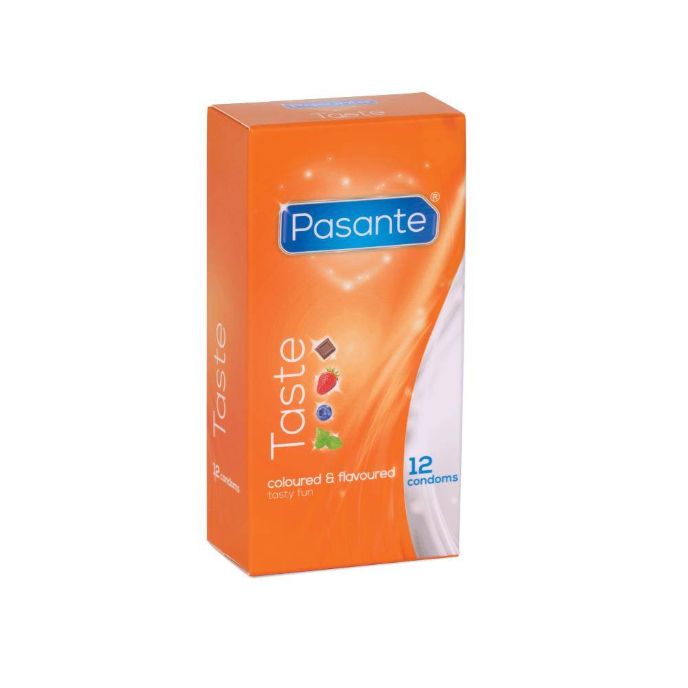 Pasante Taste Coloured & Flavoured Condooms Met Smaak 12 stuks afbeelding