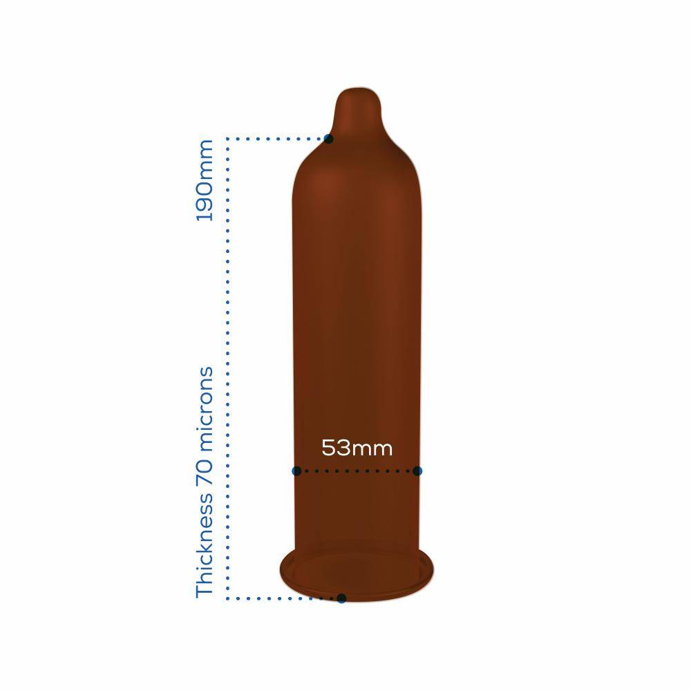 Pasante Chocolate Flavour Condooms Met Chocoladesmaak 144 stuks (grootverpakking) afbeelding