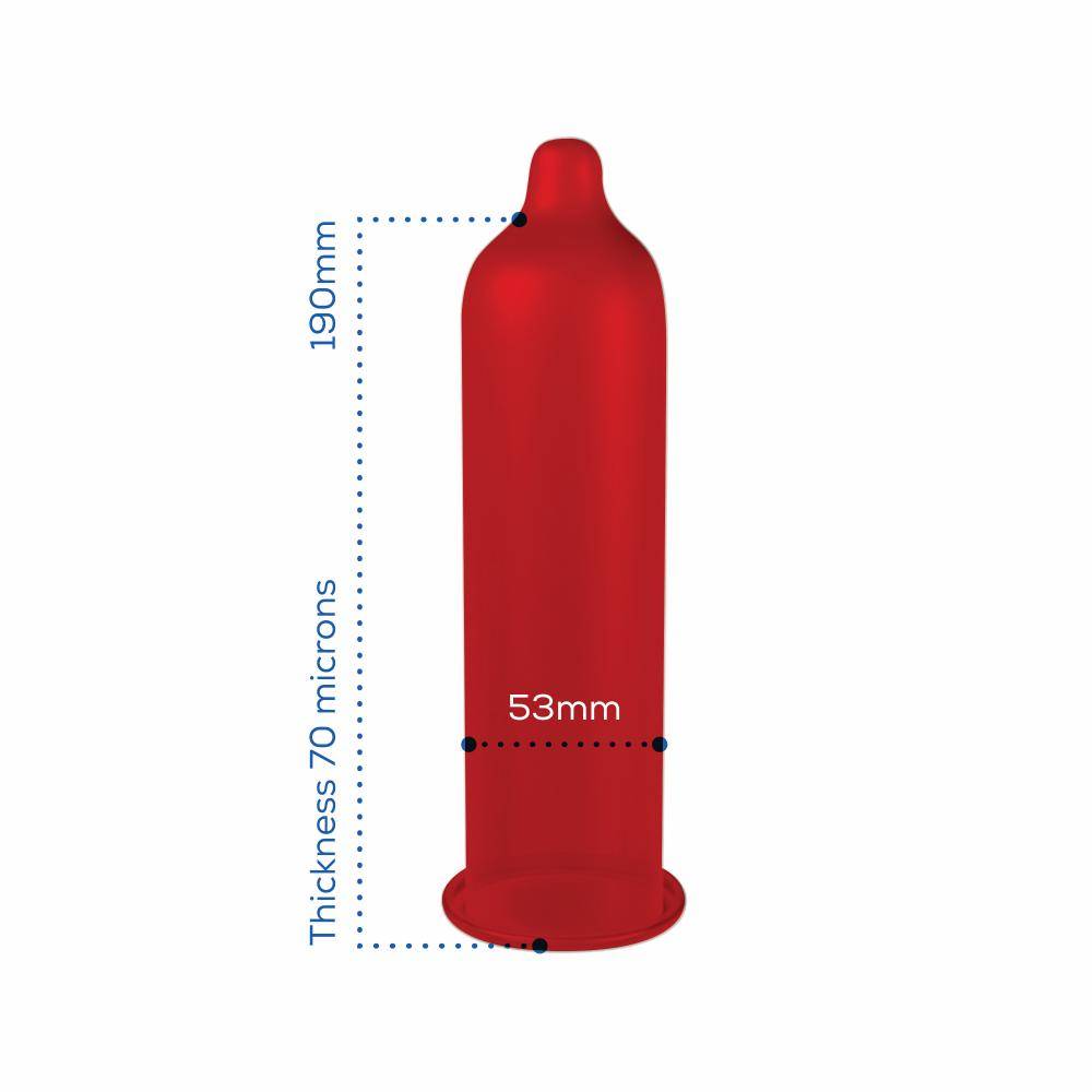 Pasante Strawberry Flavour Condooms Met Aardbeien-smaak 144 stuks (grootverpakking) afbeelding