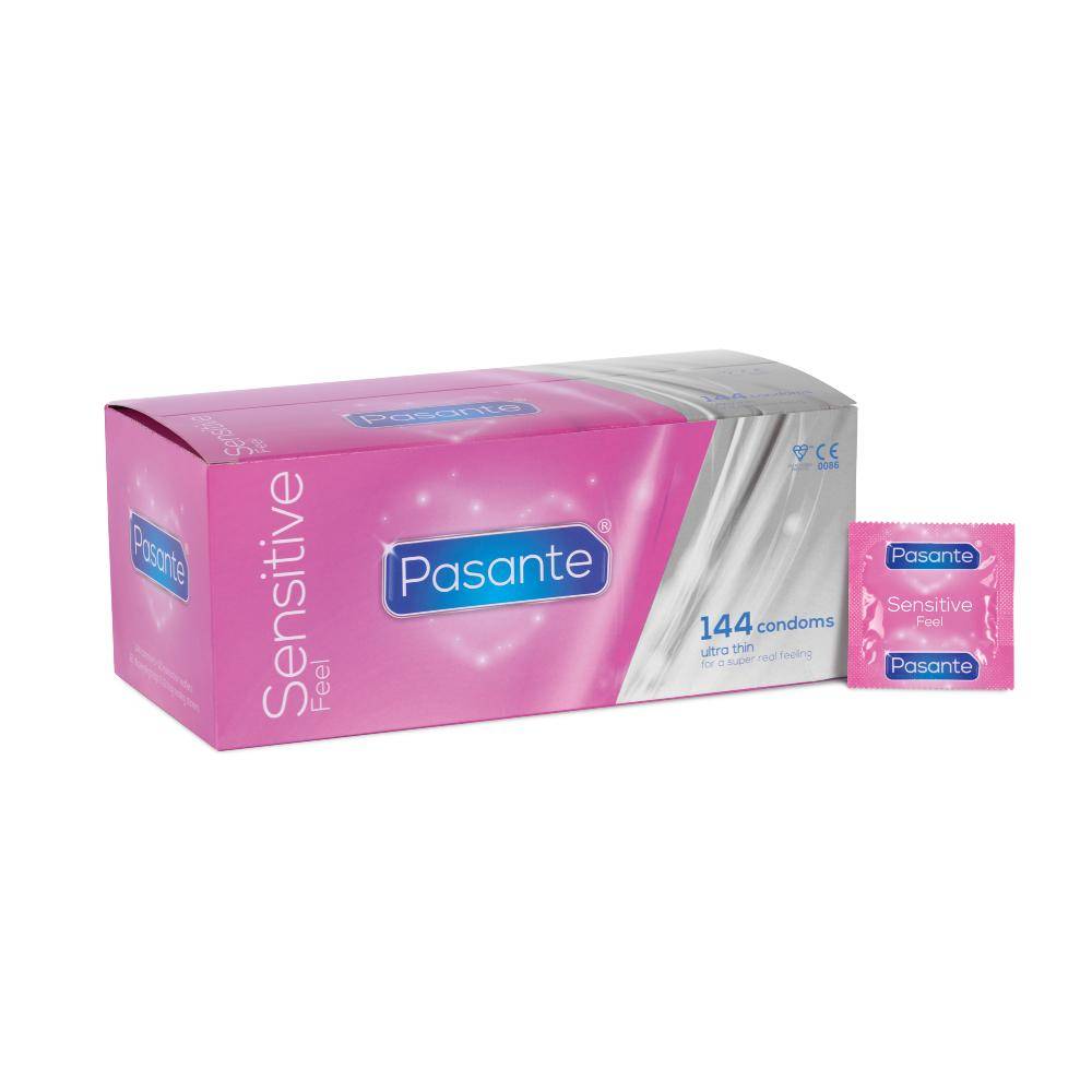 Pasante Feel (Sensitive) Dunnere Condooms 144 stuks (grootverpakking) afbeelding
