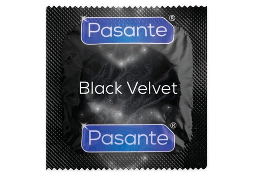 Pasante Black Velvet groter en breder condoom
