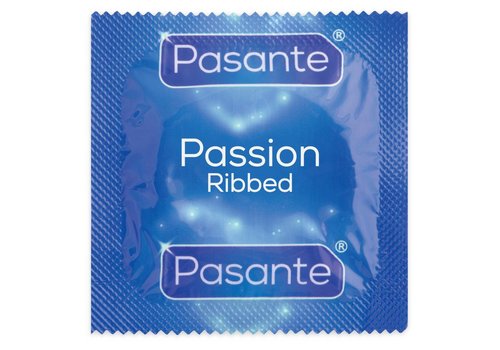 Pasante Ribbed Passion condoom