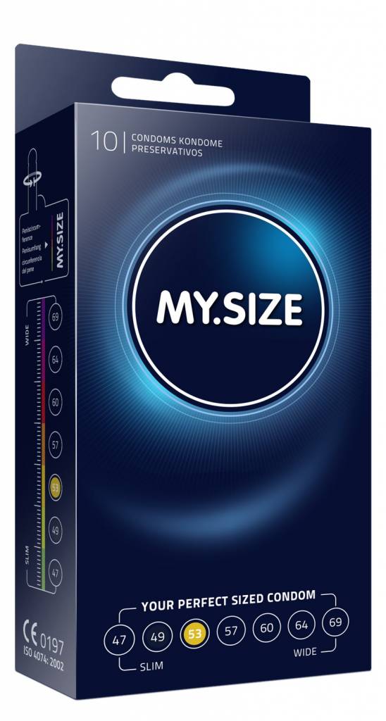 MySize PRO 53 - Gemiddelde Condooms 10 stuks afbeelding