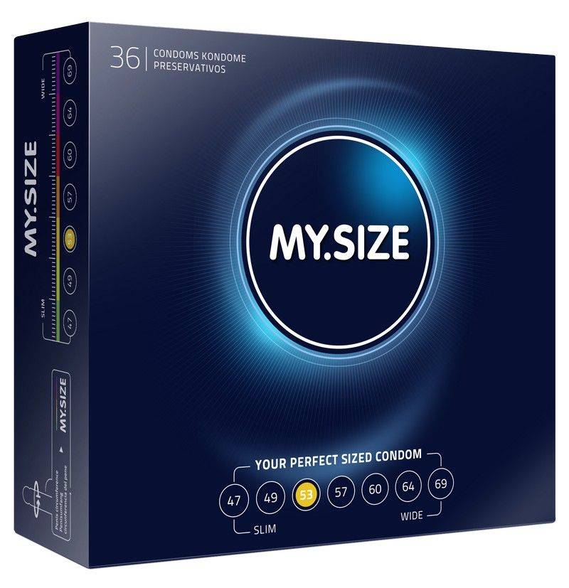 MySize PRO 53 - Gemiddelde Condooms 36 stuks afbeelding
