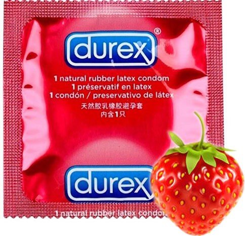 Durex Taste Me Aardbei Condoom durex kopen in de aanbieding