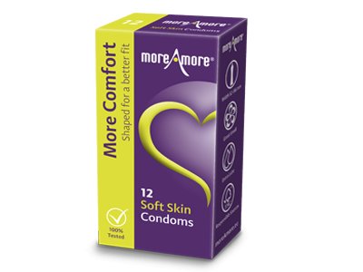 MoreAmore Soft Skin Condooms 12 stuks afbeelding