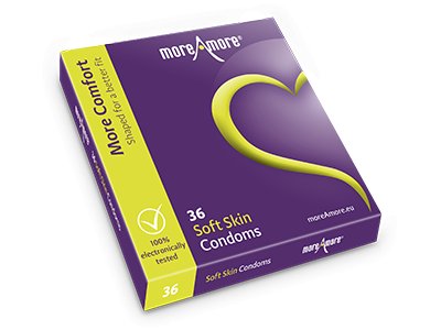 MoreAmore Soft Skin Condooms 36 stuks afbeelding